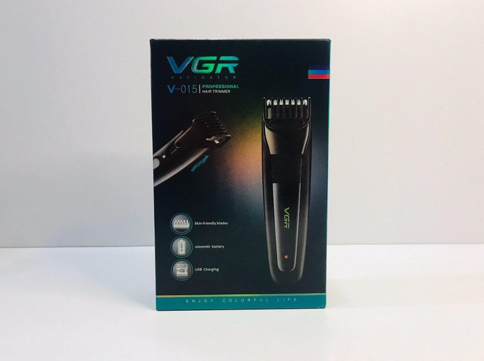 Машинка для стрижки VGR V-015 USB | Тример акумуляторний 13420 фото