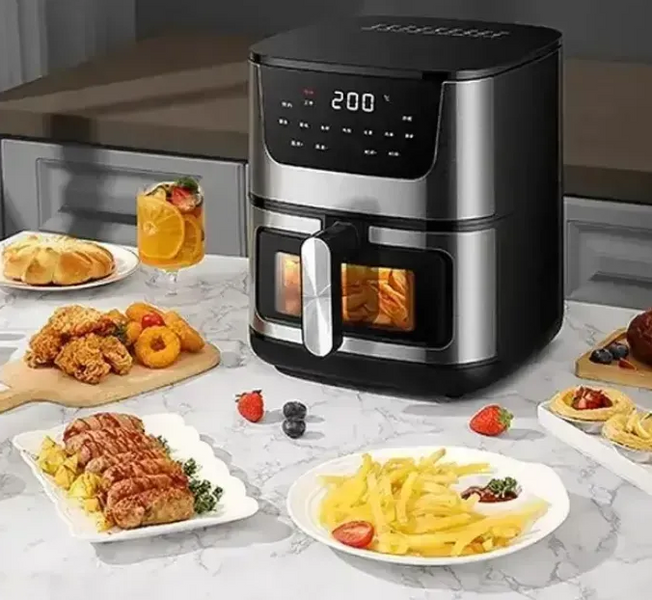 Аерофрітюрниця  електрична  Zepline ZP-109А 3500 Вт 10,5 л 2 тена з силіконовою формою безмасляна фритюрниця 00109 фото