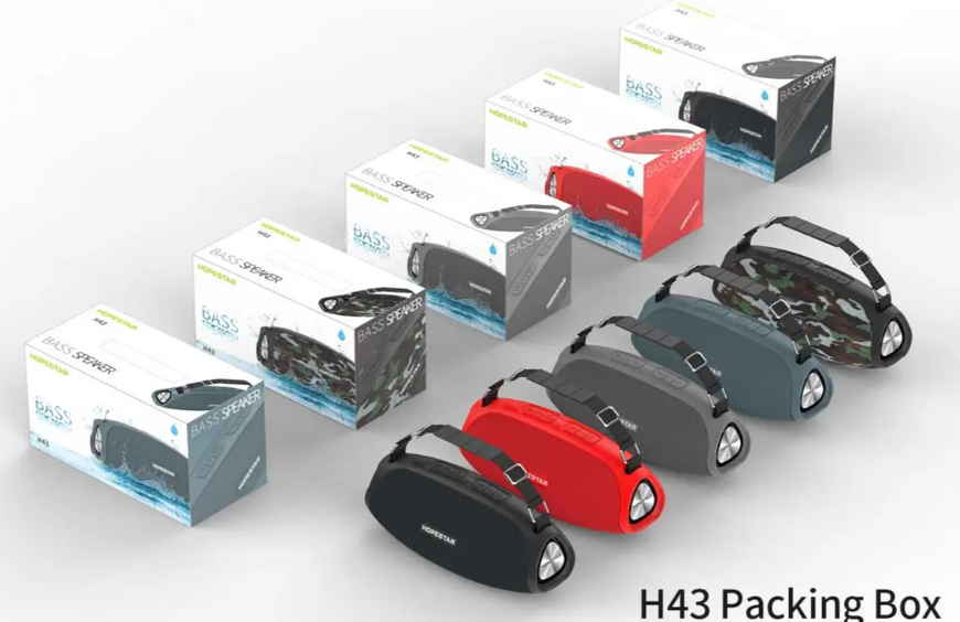 Портативная беспроводная bluetooth колонка с FM радио Hopestar H 43 03749 фото