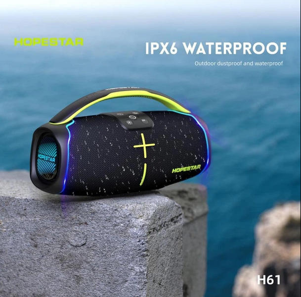 Портативная колонка Bluetooth HOPESTAR H61 50W, 6000mAh Черная 00553 фото