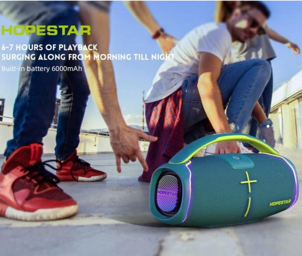 Портативная колонка Bluetooth HOPESTAR H61 50W, 6000mAh Черная 00553 фото