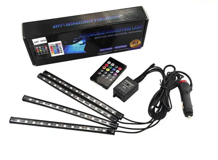 Універсальна RGB led-підсвітка з мікрофоном 08097 фото