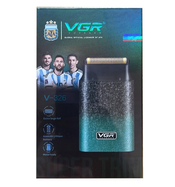Бритва шейвер VGR V-326 GREEN, 4500RPM, LED-дисплей, вологозахист 07011 фото