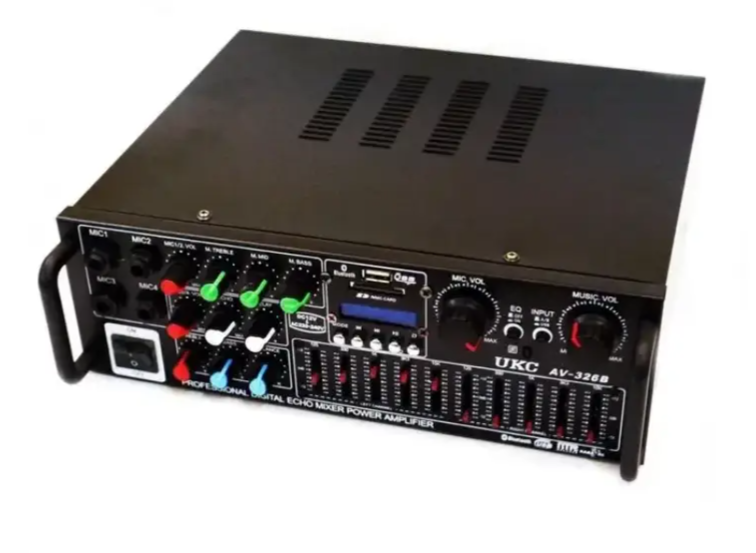 Автомобильный усилитель звука 326AMP-BT с Bluetooth, интегральный, Karaoke на 4 микрофона 05149 фото Автомобильный усилитель звука 326AMP-BT с Bluetooth, интегральный, Karaoke на 4 микрофона 05149 фото