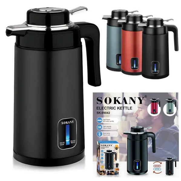 Электрочайник Sokany SK-09042 2л 1500Вт Черный 09042  фото