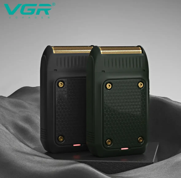 Акумуляторна електробритва VGR V-353 BLACK шейвер для сухого та вологого гоління, Waterproof, висувний тример 10657 фото