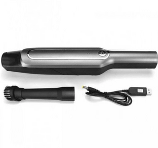 Пилосос автомобільний Car vacuum 888 + 2 насадки / Бездротовий портативний пилосос для авто 08032 фото