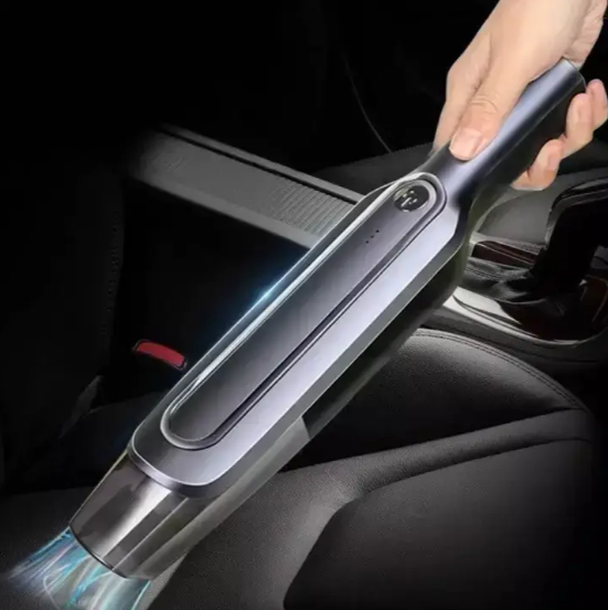 Пылесос автомобильный Car vacuum 888 + 2 насадки / Беспроводной портативный пылесос для авто 08032 фото