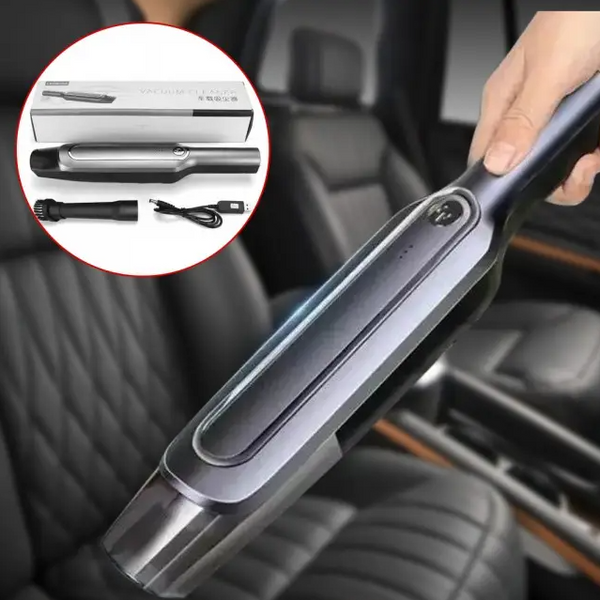 Пылесос автомобильный Car vacuum 888 + 2 насадки / Беспроводной портативный пылесос для авто 08032 фото