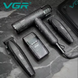 Набор для стрижки VGR 4 в 1 V-640 S4 BLACK, машинка для стрижки (clipper), триммер, электробритва (шейвер), фен 10632 фото 6