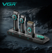 Комплект для стрижки VGR STEPLERSS PRO 3 IN 1 BLACK, машинка для стрижки (Clipper), тример, шейвер 10435 фото 4