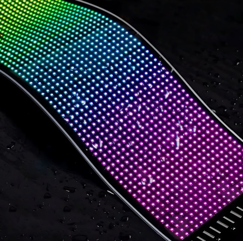 Гнучкий світлодіодний дисплей 133&times;19.2 см, RGB, Bluetooth, керування через телефон і пульт 10416 фото