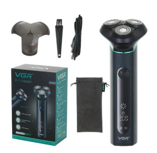 Аккумуляторная электробритва для бороды VGR V-310 машинка для бороды 20854 фото