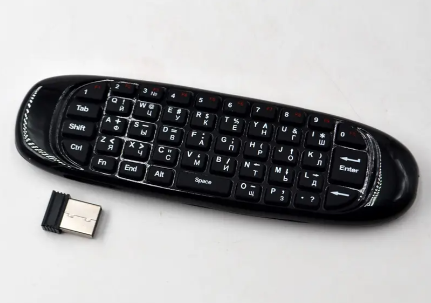 Клавиатура пульт KEYBOARD + Air mouse, Пульт-мышь с клавиатурой, Беспроводная мини клавиатура 04710 фото