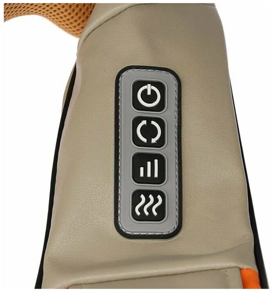 Масажер роликовий Massager of Neck Kneading для шиї та спини з пультом керування 03241 фото