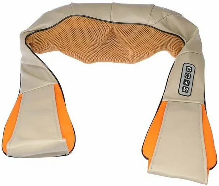 Масажер роликовий Massager of Neck Kneading для шиї та спини з пультом керування 03241 фото