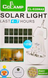 Портативная светодиодная лампа с солнечной панелью Solar Light CL-028 7L лампочка с крючком 03449 фото 4