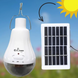 Портативная светодиодная лампа с солнечной панелью Solar Light CL-028 7L лампочка с крючком 03449 фото 6