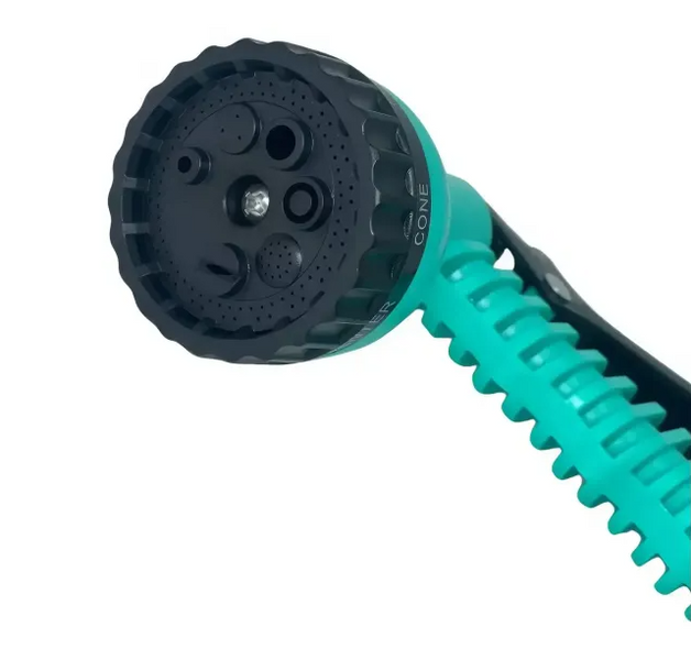 Поливальний розтягувальний шланг EXPANDABLE GARDEN HOSE K-50FT (15 м) з розпилювачем і перехідником 17117 фото