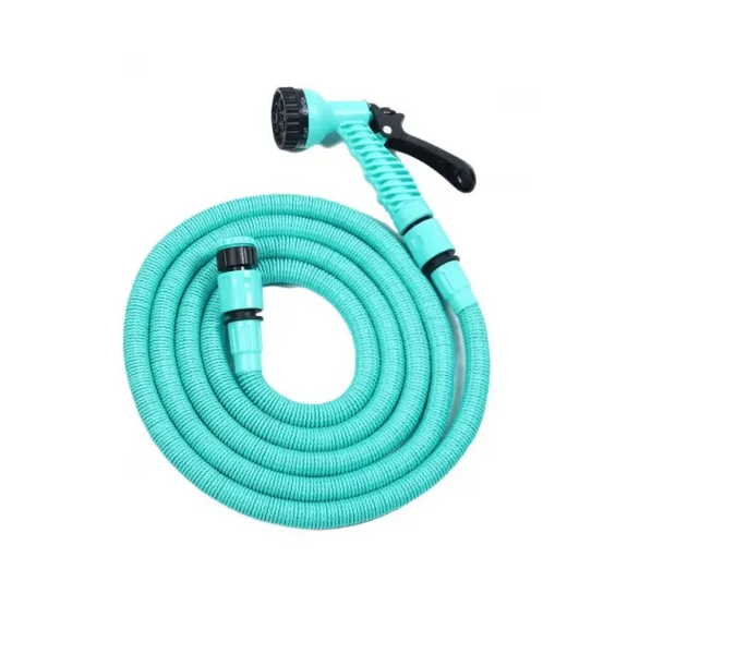 Поливальний розтягувальний шланг EXPANDABLE GARDEN HOSE K-50FT (15 м) з розпилювачем і перехідником 17117 фото