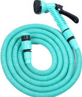 Поливочный шланг EXPANDABLE GARDEN HOSE K-75FT, 22.5 м, с пульверизатором и переходником 17118 фото