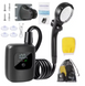 Переносной аккумуляторный душ Electric Outdoor Shower с силиконовым шлангом, 2400 mAh Черный 01166 фото 9