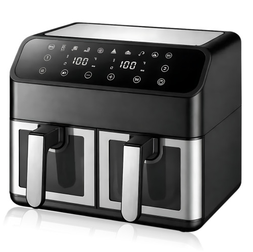 Аэрофритюрница DOMOTEC MS-3226 13 л, 4800 Вт, двойная корзина, сенсорное управление 10329 фото