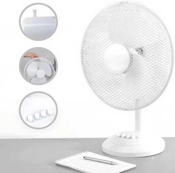 Настольный вентилятор Domotec MS-1625 Fan D12 05106 фото