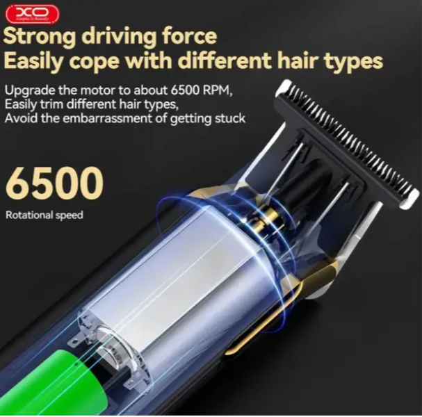 Професійна електрична машинка для стрижки XO CF20 Smart, Чорний 57586 фото