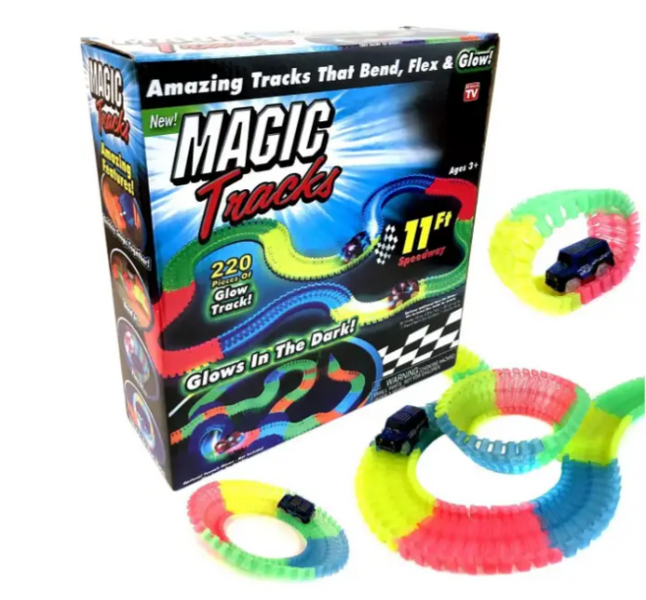 Гоночная трасса 220 деталей MAGIC TRACK Меджик Трек с одной машинкой 00187 фото