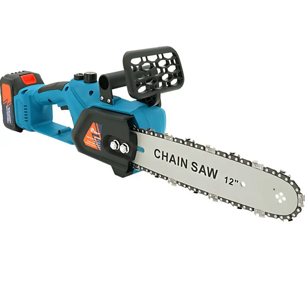 Аккумуляторная цепная пила Chain Saw 12 , 2 аккумулятора / Электропилы для обрезки деревьев / Электропила 08485 фото