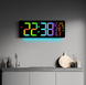 Годинник Deepfox DS-6669R LED цифровий електронний настінний Будильник Дата Температура Вологість 42х15,5см різнокольоровий 17852 фото 5