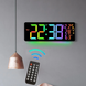 Годинник Deepfox DS-6669R LED цифровий електронний настінний Будильник Дата Температура Вологість 42х15,5см різнокольоровий 17852 фото 7
