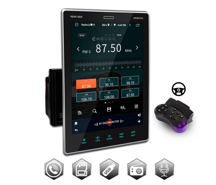 Автомагнітола 2Din Tesla Style 9520 з 9.5 дюймовим сенсорним HD-екраном підтримка Bluetooth і USB  07577 фото