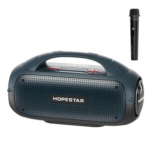 Портативная bluetooth колонка HOPESTAR A50 80W 12000mAh IPX6 + микрофон черный 91025 фото