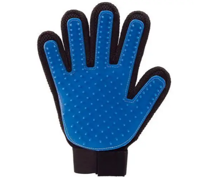 Перчатка для чистки животных True Touch Pet Brush Gloves, перчатка для снятия шерсти 11892 фото