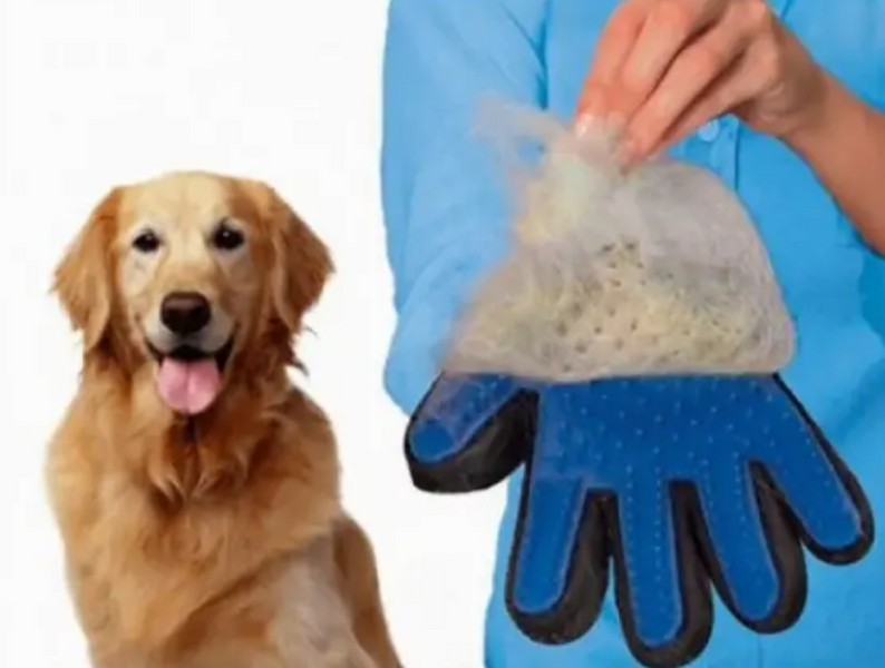 Перчатка для чистки животных True Touch Pet Brush Gloves, перчатка для снятия шерсти 11892 фото