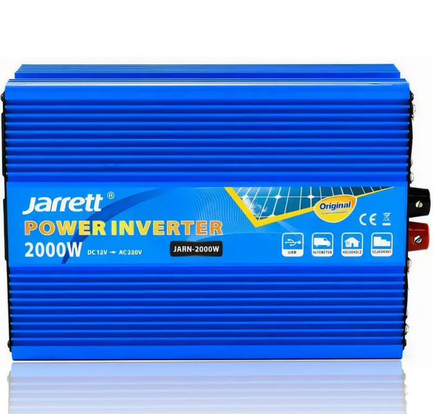 Автомобільний  перетворювач із USB Jarrett 12v-220 на 2000W Перетворювач напруги інвертор 02090 фото