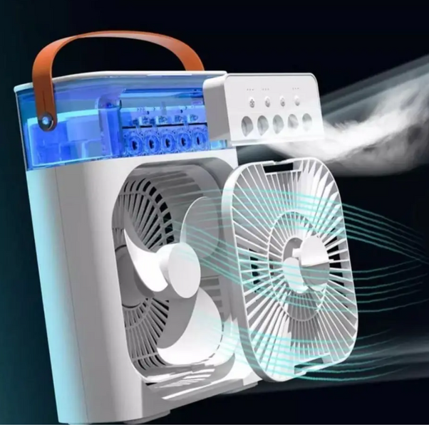Портативний вентилятор Mini Cool Fan з распылительным охолодженням 16521 фото