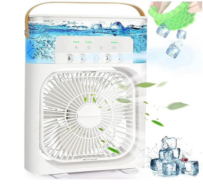Портативний вентилятор Mini Cool Fan з распылительным охолодженням 16521 фото