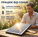 Вентилятор портативний Solar 5-в-1 6 Вт акумулятор 5500 мАч з Bluetooth, LED-підсвіткою, FM-радіо, powerbank, USB Type-C, білий 17199 фото 6