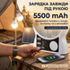 Вентилятор портативний Solar 5-в-1 6 Вт акумулятор 5500 мАч з Bluetooth, LED-підсвіткою, FM-радіо, powerbank, USB Type-C, білий 17199 фото 4