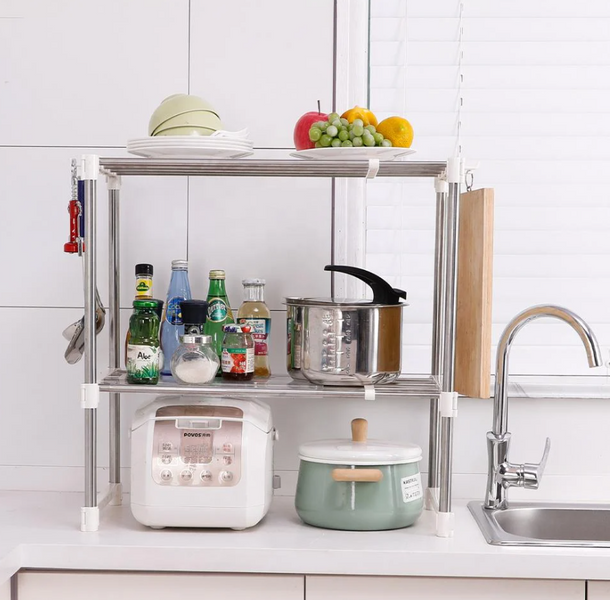 Полиця органайзер для мікрохвильової печі Multifunctional storage rack 04157 фото