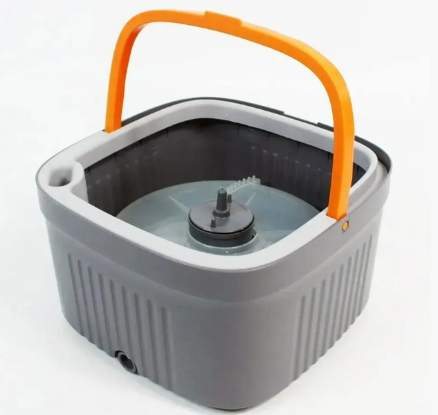 Швабра с бесконтактным отжимом и ведром 5,8л Square Spin Mop 13058 фото