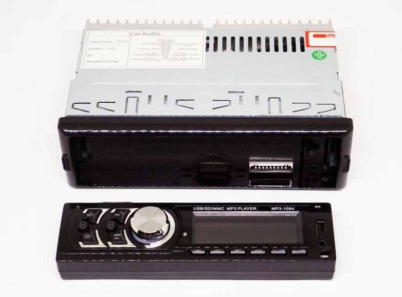Автомагнитола со съемной панелью MP3 1094 с Bluetooth и пультом 07335 фото