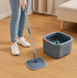 Швабра с бесконтактным отжимом и ведром 5,8л Square Spin Mop 13058 фото 9