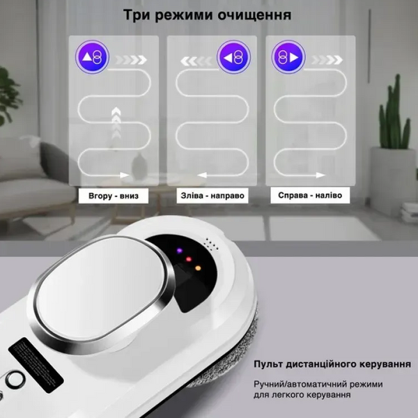 Робот для миття вікон IXIU Glass Cleaning Robot з пультом дистанційного керування 08740 фото