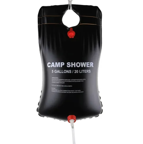 Портативний похідний душ 20 л, чорний Solar Shower 06589 фото