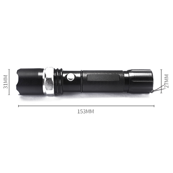 Ліхтарик ручний тактичний акумуляторний Bailong PoliceBL W546 + COB 07410 фото