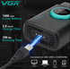 Профессиональная машинка для стрижки VGR V-378 BLACK шейвер, двойное лезвие + триммер, регулировка мощности 44012 фото 7
